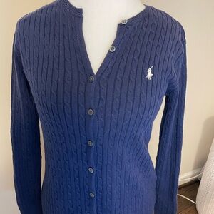 Ralph Lauren Sport Navy Knit Sweater